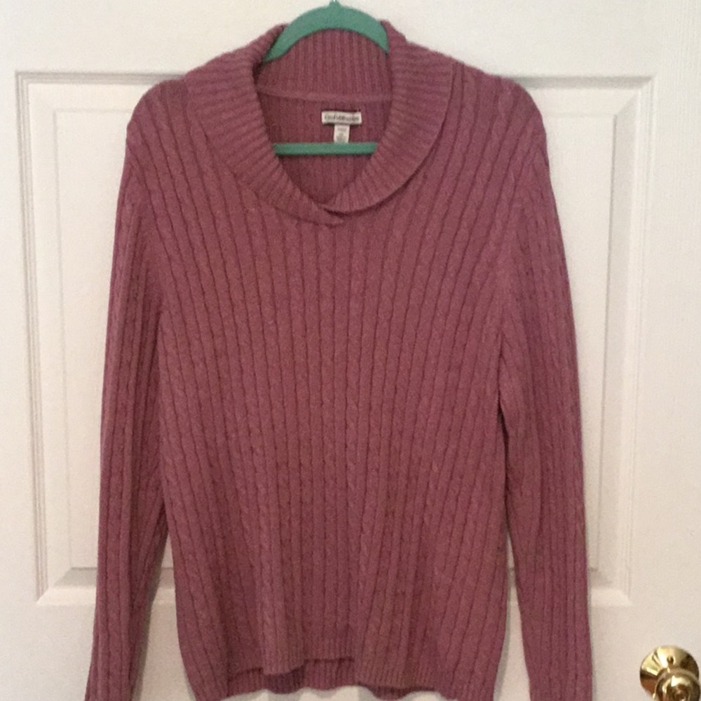 Croft&Barrow cable knit sweater sz 1 X